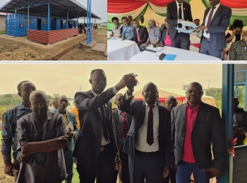 Le Gouvernement remet au Commissariat Général des Migrations des infrastructures provisoires pour la facilitation du commerce transfrontalier à Mparambo